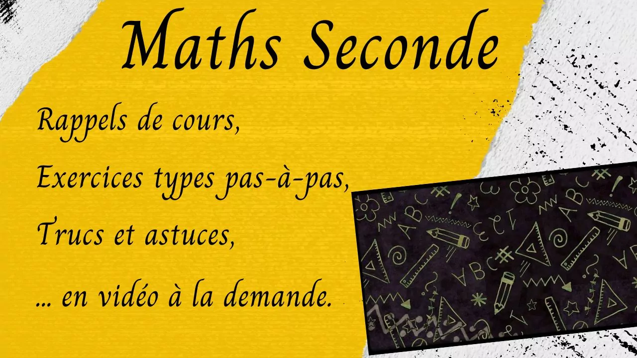 Programme, Cours Et Exercices En Ligne De Mathématiques De Seconde ...